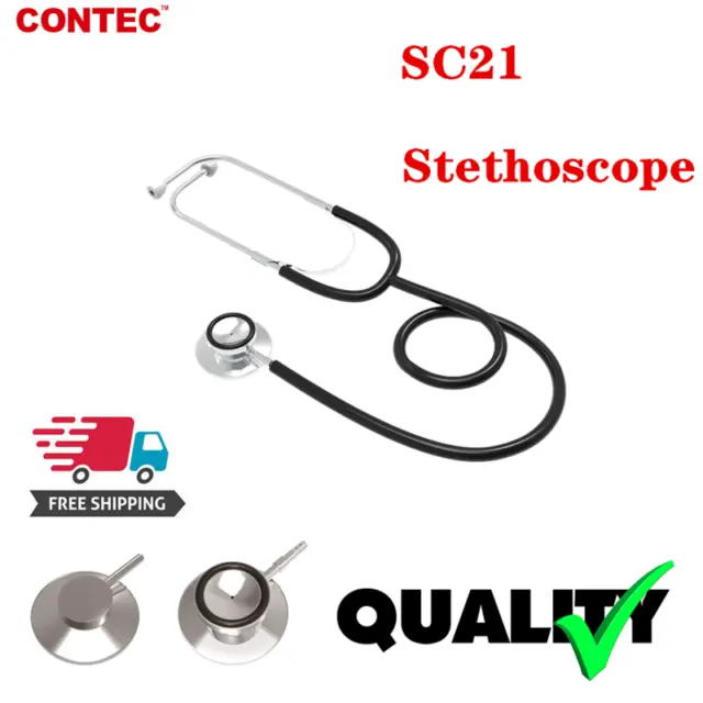 Contec Medical Diagnostic Dual Head Stethoscope Heart Lung Sound Cardiology New