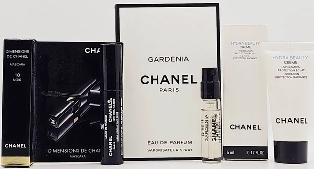 Combo Chanel Hydra Beauty Creme 0.17oz/5ml+ Mascara+ Gardenia EDP
