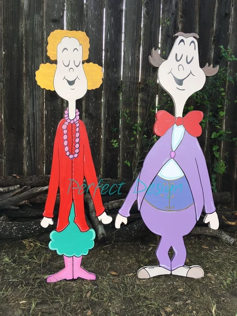 NEW Whoville Characters 2 GRINCH Inspired Sign Yard Art CHRISTMAS Decorations