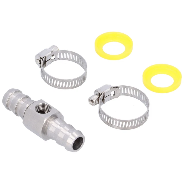 Raccord En T 1/2in Fuel Line 1/8-27 NPT Port Fuel Pressure Gauge Sensor Adapter