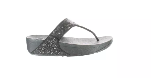 FitFlop Womens Black T-Strap Sandals Size 8 (7461571)