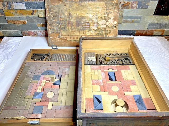 ANTIQUE F. AD. RICHTER ARCHITECTURAL ANCHOR BLOCKS - GERMANY No. 7 RARE ANTIQUE F. AD. RICHTER ARCHITECTURAL ANCHOR BLOCKS - GERMANY No. 7 RARE