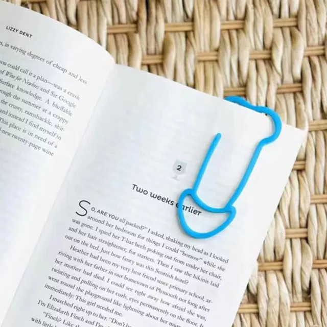 Funniest Book Clip Shaped Paper Clip Plastic Color Bookmark Creative Paper Cli g