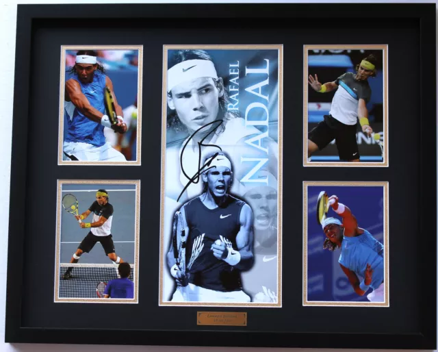 New Rafael Nadal Signed Limited Edition Memorabilia Framed