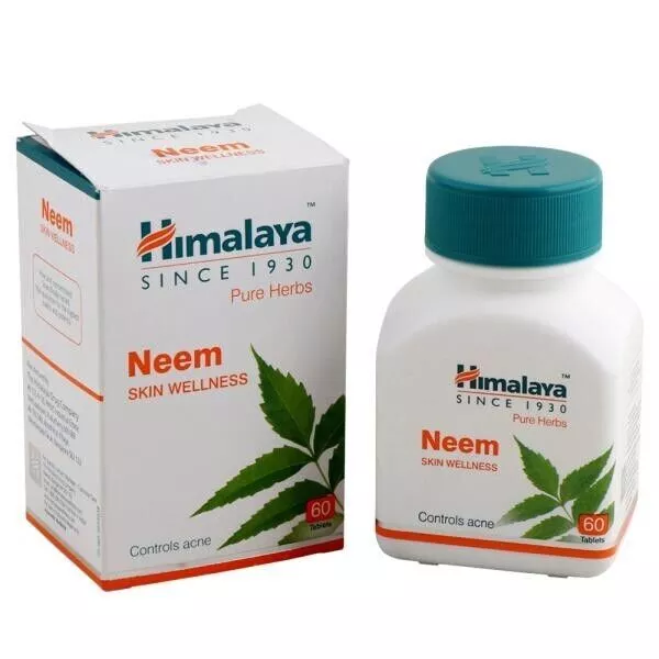 Himalaya Wellness Pure Herbs Neem Skin Wellness Tablet with Free Shipping 60 Tab
