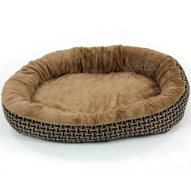 Deluxe Orthopaedic Soft Dog Bed Pet Warm Basket Fleece Lining Cushion Puppy Cat 3