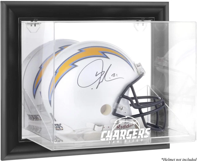 San Diego Chargers Black Framed Wall- Helmet Display - Fanatics
