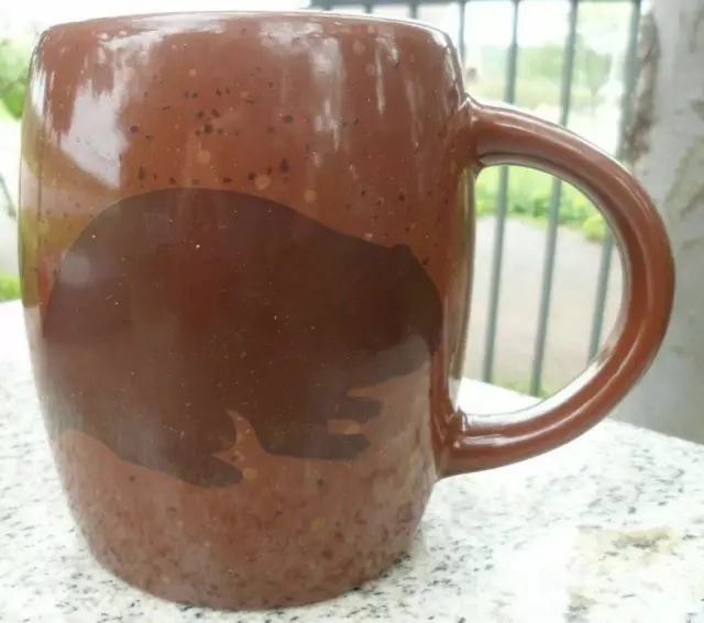 Mug Tim Hortons Beaver 2016 Limited Edition Coffee Brown Red Inside #016 1964