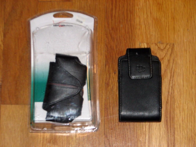Verizon Wireless Blackberry Leather Cell Phone Pouch Case for STORM Gift Clip On