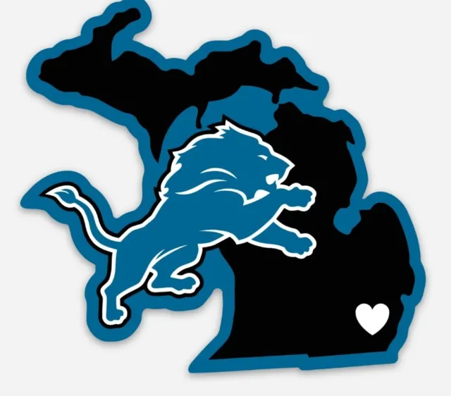 Detroit LIONS MAGNET - Die Cut Michigan NFL Football Goff St. Brown