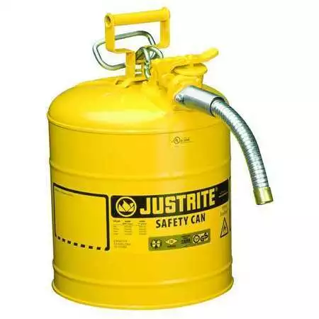 Justrite 7250230 Type Ii Safety Can, 5 Gal Capacity, For Use With Diesel,