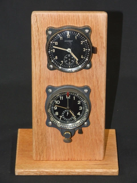 Instrument Panel Clocks TWO LUFTWAFFE COCKPIT Clocks mounted for Display £1,350.00 - PicClick UK