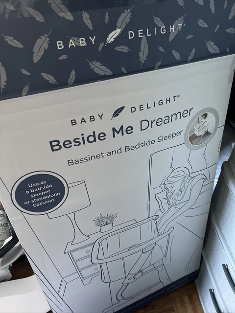 Baby Delight Beside Me Dreamer Bassinet and Bedside Sleeper - Driftwood Gray