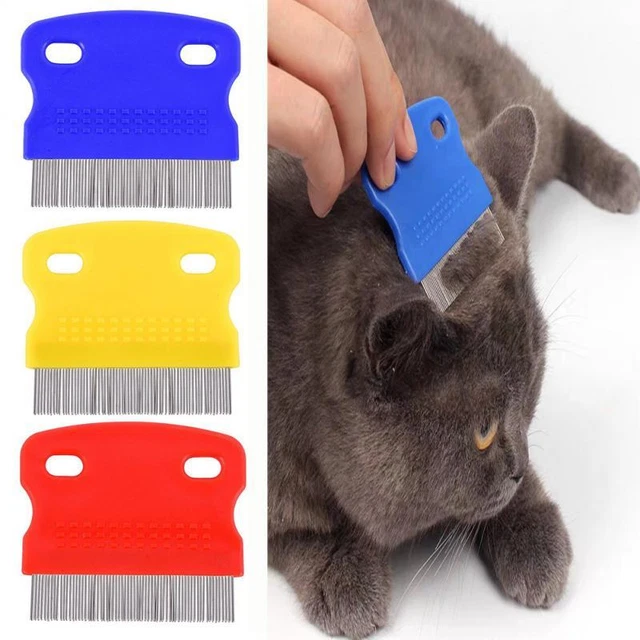 New Flea Comb For Cats Dogs Pet Hair Fur Remove Grooming Tools Deworming Brush