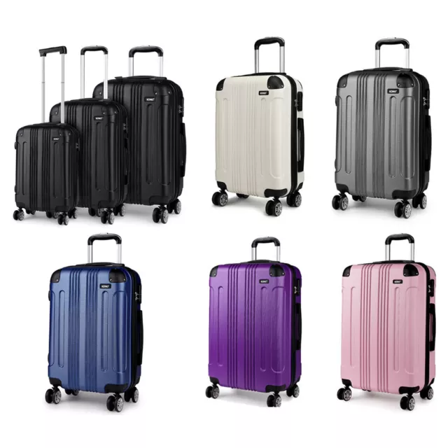 Hard Shell Cabin Suitcase Set Trolley Case Spinner 4 Wheels Luggage Lightweight