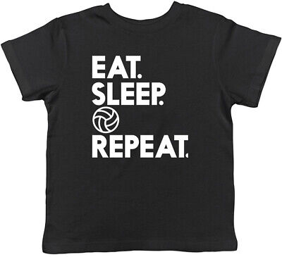 Eat Sleep Netball Repeat Childrens Kids T-Shirt Boys Girls