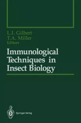 Immunological Techniques In Insect Biology (springer Series In Experimental E...