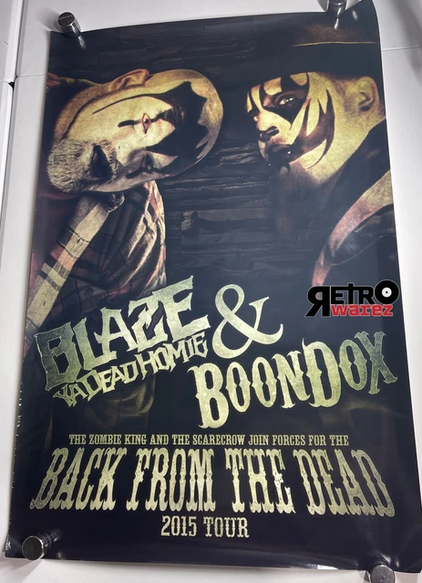 Blaze Ya Dead Homie - Back From The Dead Tour Poster 24x36” Boondox twiztid MNE