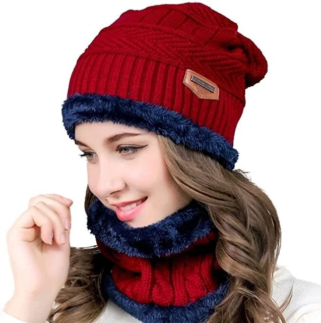 Gorro Para Hombre Gorros De Invierno Hombres Para El Frio Con Bufanda Punto ys 2