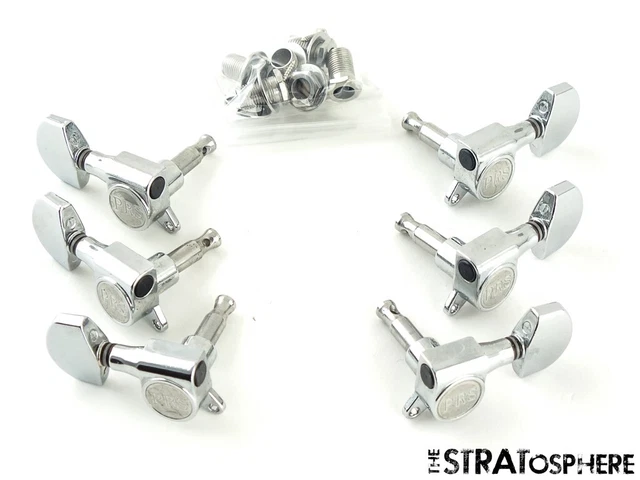 6 PRS SE Santana TUNERS TUNING PEGS, PRS Designed Guitar Parts Nickel