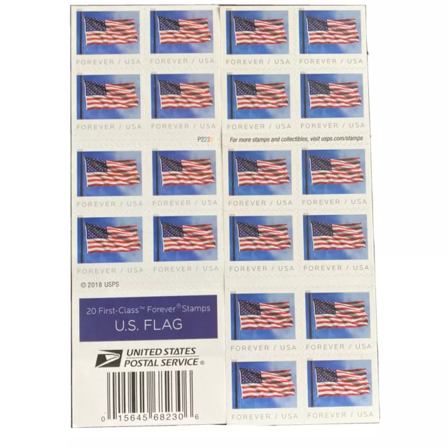 BOOKLET of 20 USPS Winter Scenes Self-Adhesive Forever Stamps 1x BOOK SHEET  PANE