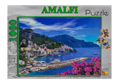 Puzzlecao Italy Puzzle 1000 Pezzi Fiori Scenici Fuori dalla Finestra Famiglia Puzzle per Bambini Puzzle di Legno Gioco Intrattenimento Regalo di Natale-1000 Pezzi 