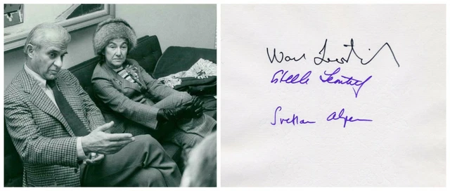 1973 Nobel Prize in Economics WASSILY LEONTIEF & Family Orig Autographs 1973!
