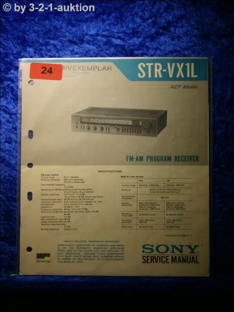 Sony Service Manual STR VX1L Receiver  (#0024)