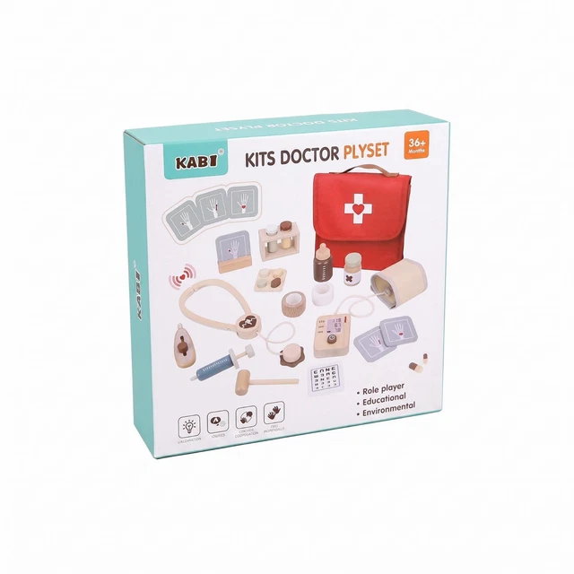 MALLETTE DE DOCTEUR en Bois pour Enfant avec Véritable Stéthoscope Blouse de EUR 44,08 - FR MALLETTE DE DOCTEUR en Bois pour Enfant avec Véritable Stéthoscope Blouse de EUR 44,08 - FR