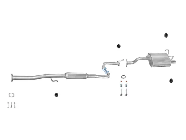 Auspuffanlage für Honda Civic VI EJ9 1.4 Auspuff Endtopf Mitteltopf Montagesatz