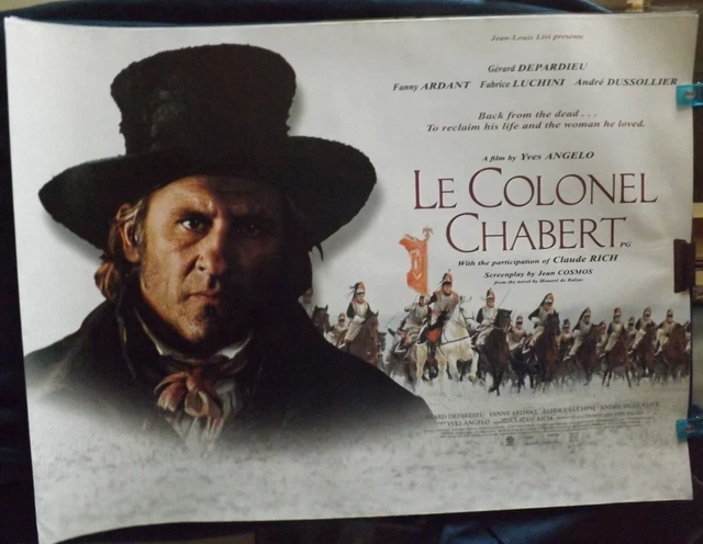 LE COLONEL CHABERT Gerard Depardieu Original Quad Cinema Poster EUR 9