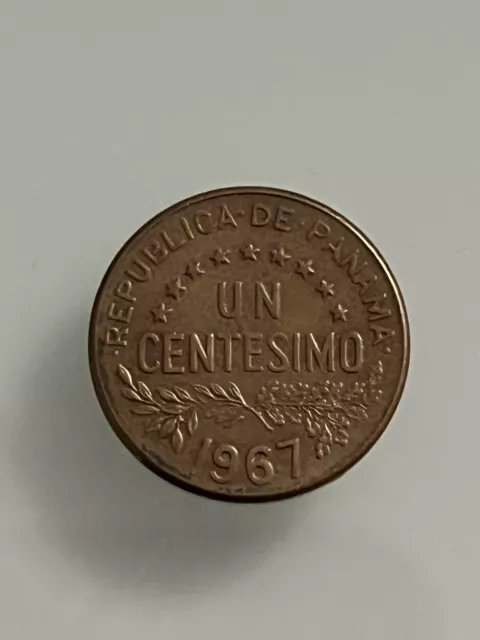 1967 Panama - 1 Centesimo - Bronze- Coin / Pièce