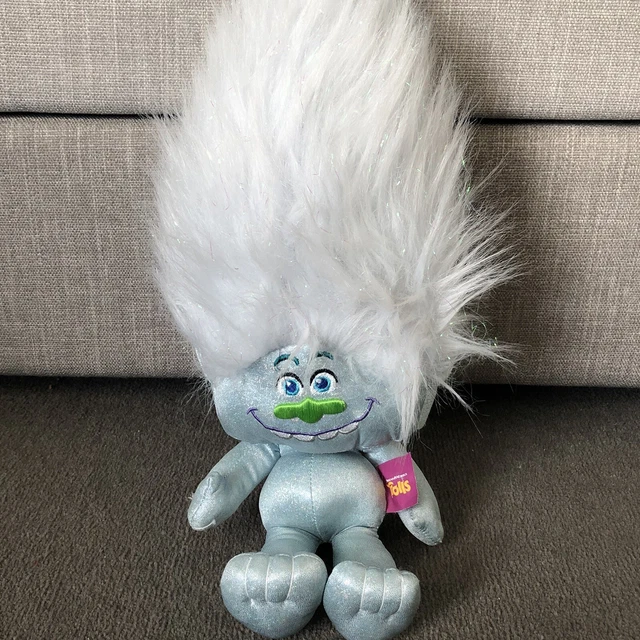 DREAMWORKS TROLLS GUY Diamond Blue Sparkly Plush Soft Toy Doll