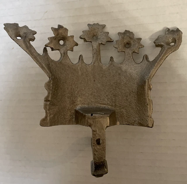 Cast Iron Princess Crown Coat / Hat / Towel Hook Antique Style -Free Shipping 2