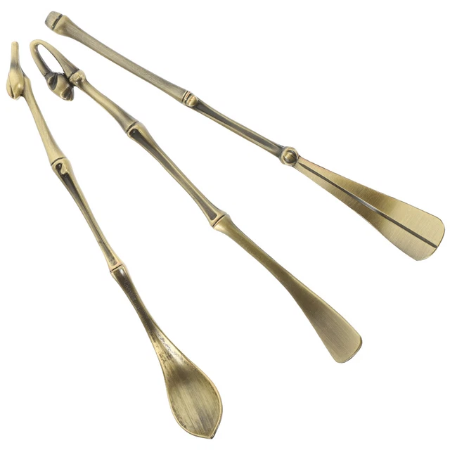3 un. herramientas convenientes para hacer incienso cucharas de cobre para equipos de incienso