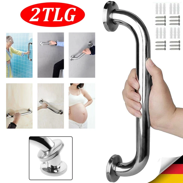 2stk Haltegriff Edelstahl Badgriff Haltestange Wannengriff Dusch Griff Wandgriff