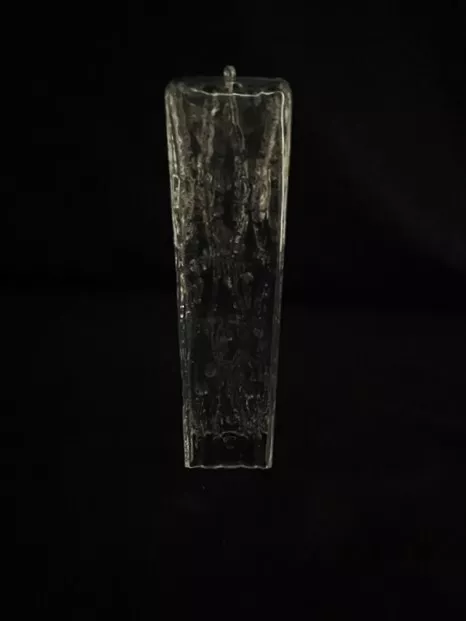 Vintage Ersatzteile Kronleuchter Rechteck Bark Venini Glas Murano H 25