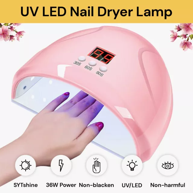 36W Nail Lamp UV LED Light Professional Nail Polish Art Dryer Machine Gel Curing