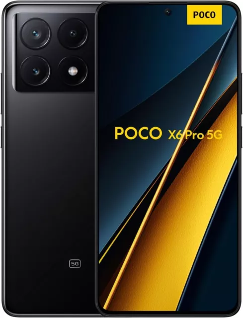 Xiaomi POCO X6 Pro 5G 8/256GB Smartphone Android Écran 6,67" Amoled 64Mp (Black)