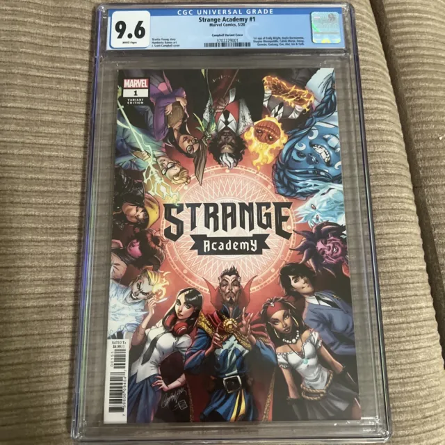 Strange Academy 1 Campbell Variant Cgc 9.6 White Pages