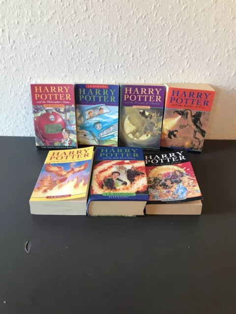 Harry Potter Complete Book Set 1-7 Paperback & Hardback First Editions