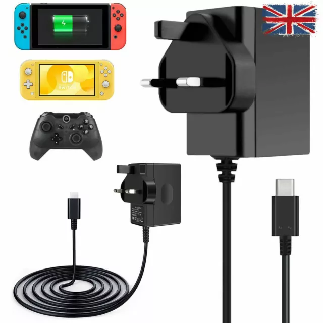 Charger for Nintendo Switch/Lite Pro Adapter USB Type C Power Controller