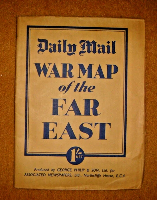 VINTAGE WW2 DAILY Mail War Map Of The Far East 1944 £39.99 - PicClick UK