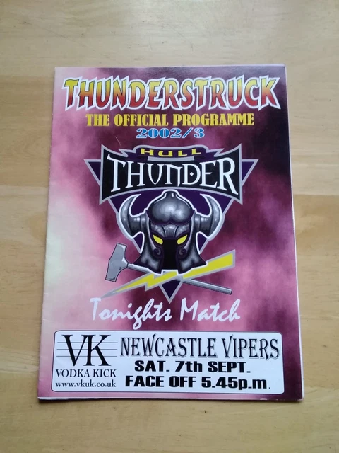 2002/2003 Hull Thunder V Newcastle Vipers - Ice Hockey 7/9