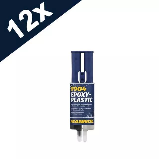 12x30g MANNOL Epoxidkunststoff extra starker Klebstoff alle Arten Kunststoff