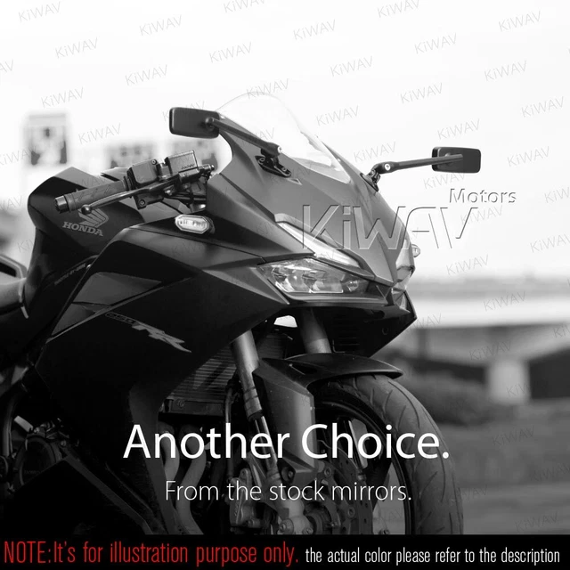 noir Classic Plus rétroviseur chromé base aluminum pour Honda CBF CBR VFR VTR