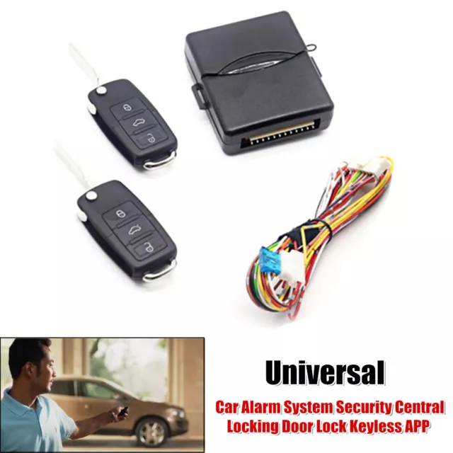 Car Alarm System Security Central Locking Door Lock Keyless APP Remote Tailbox