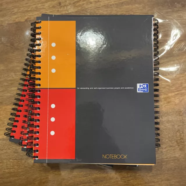 Oxford Notebook International A5, kariert, 160 Seiten, stabiler Kartondeckel