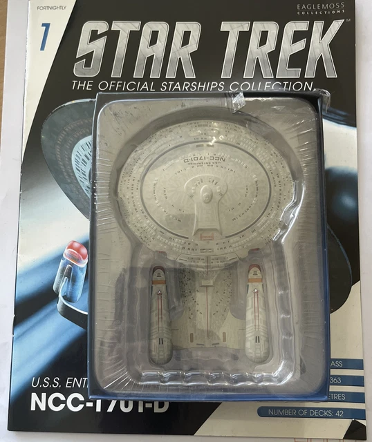 STAR TREK EAGLEMOSS Ltd U S S Enterprise NCC 1701 D Collectible star-trek-eaglemoss-ltd-u-s-s-enterprise-ncc-1701-d-collectible