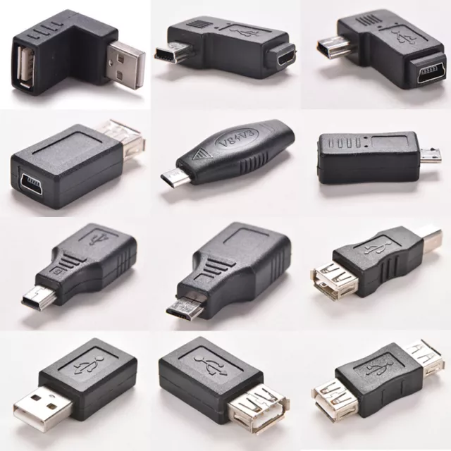 Typ USB 2.0-Stecker auf Buchse Micro-USB-Mini-Ladegerät-Adapter-Konvertzk